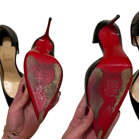Christian Louboutin Black Glossy Heels - Picture 3 of 3
